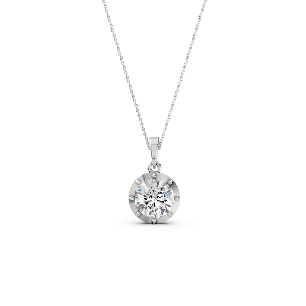 Round Diamond Pendant