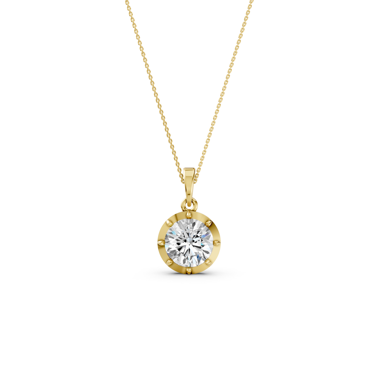 Round Diamond Pendant