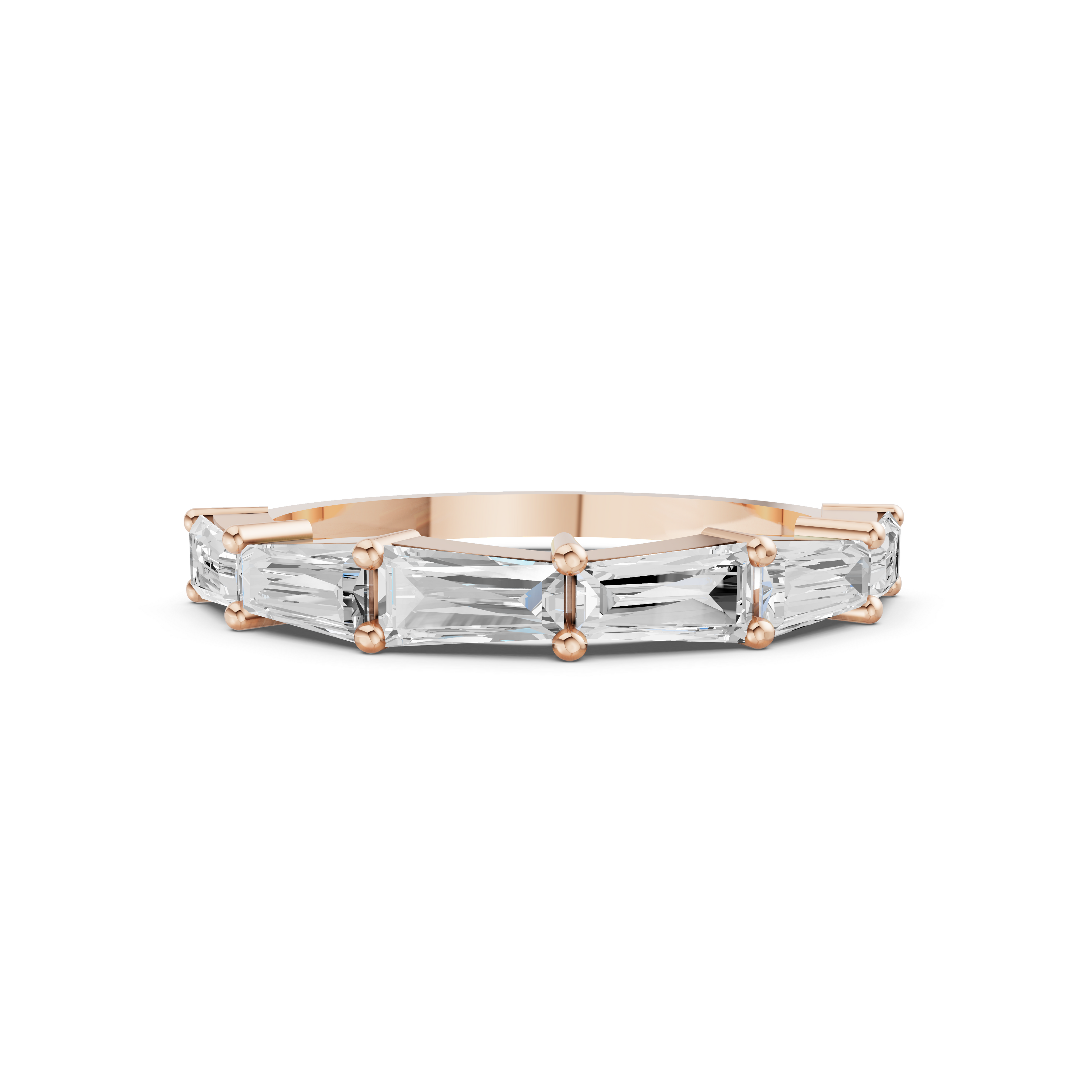 Tapered Half-Eternity Band