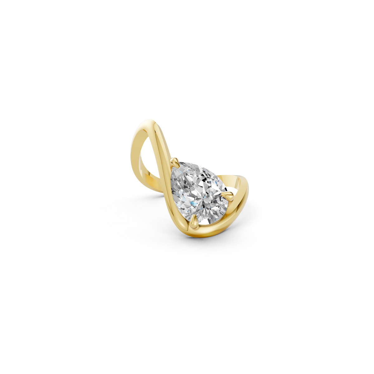 Aurelle Curve Diamond Ring