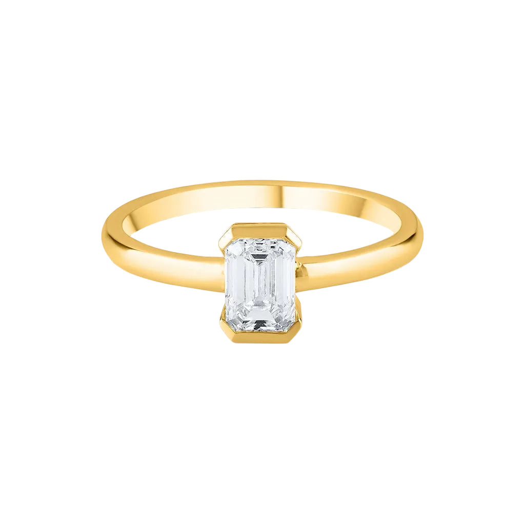 The Emerald Bezel Ring