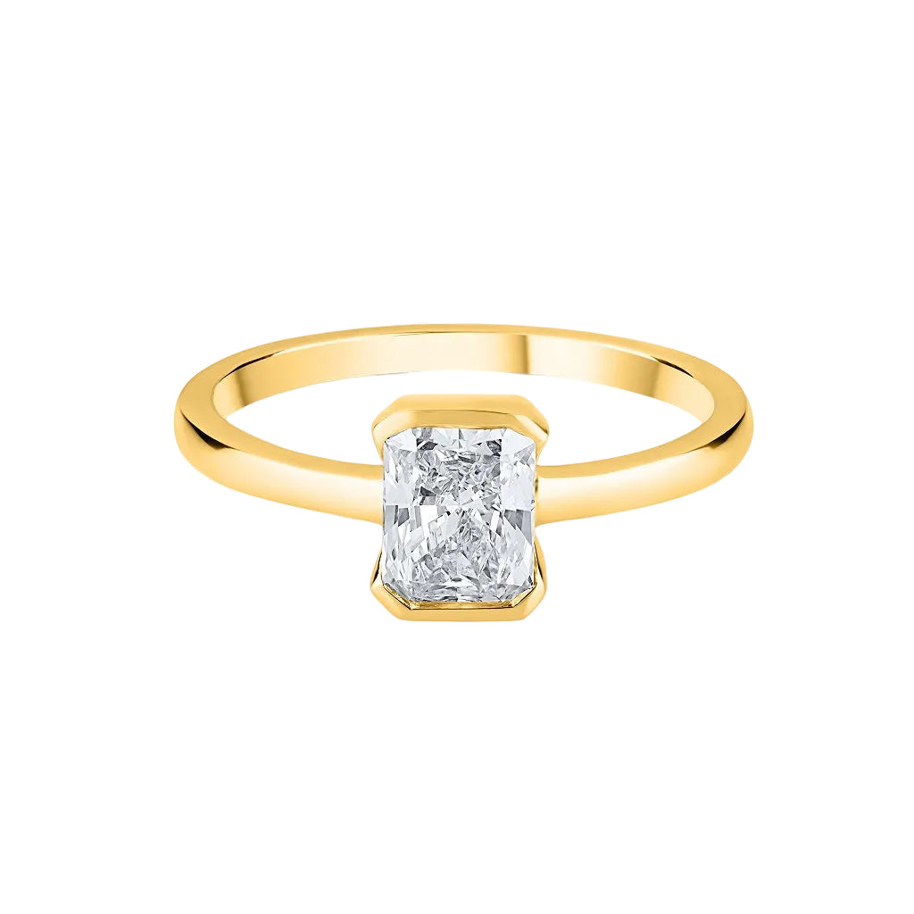 The Radiant Bezel Solitaire Ring