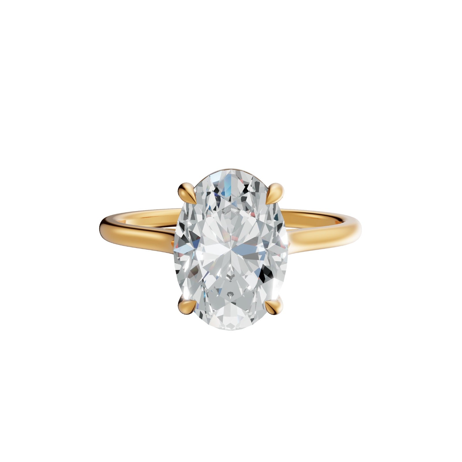 The Seraphina Oval Solitaire Ring