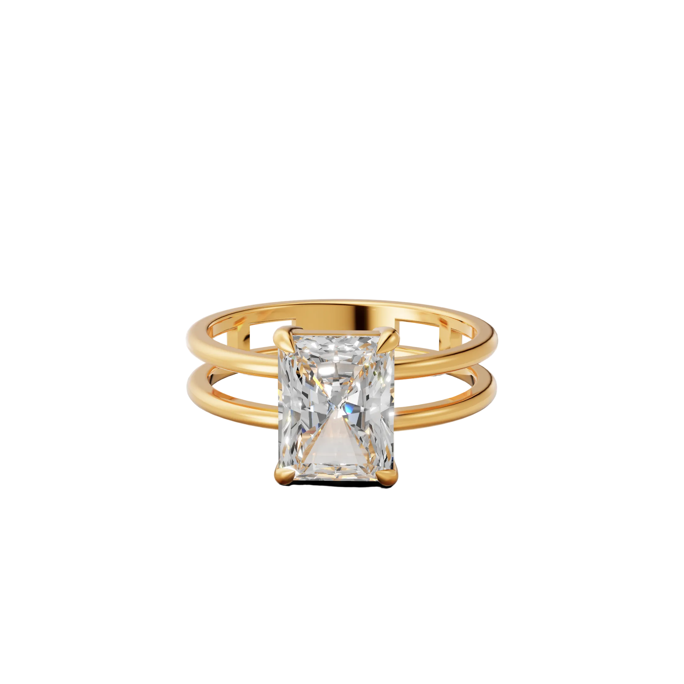 The Parallel Radiant Solitaire Ring